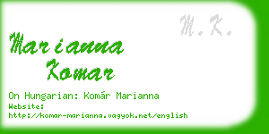 marianna komar business card